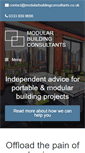 Mobile Screenshot of modularbuildingconsultants.co.uk